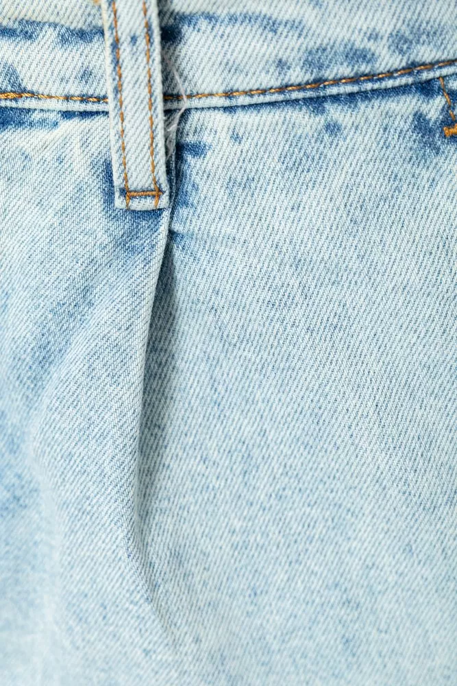 Купить Джинсы мужские однотонные  -уценка, цвет светло-голубой, 157R17-5-U-13 - Фото №6