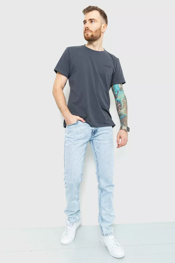 Купити Джинси чоловічі Slim  -уцінка, колір блакитний, 157R37-21-004-U-4 - Фото №3