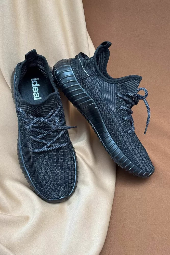 Купити Кросівки чоловічі текстиль, колір чорно-сірий, 243RT66 оптом - Фото №1