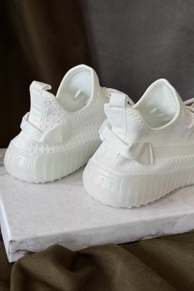 Купити Кросівки чоловічі текстиль, колір білий, 243RT66 оптом - Фото №4