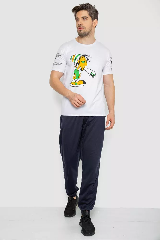 Купити Футболка чоловіча, колір білий, 247R711 - Фото №2