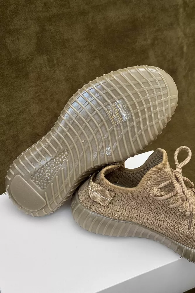 Купити Кросівки чоловічі текстиль, колір коричневий, 243RT66 оптом - Фото №5