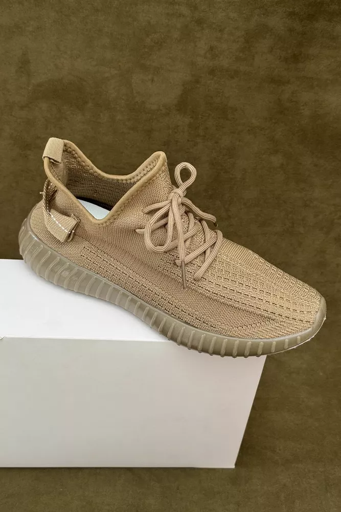 Купити Кросівки чоловічі текстиль, колір коричневий, 243RT66 оптом - Фото №1