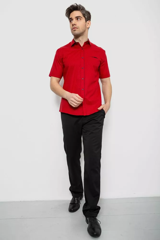 Купить Рубашка мужская с принтом, цвет красный, 186R7302 - Фото №2