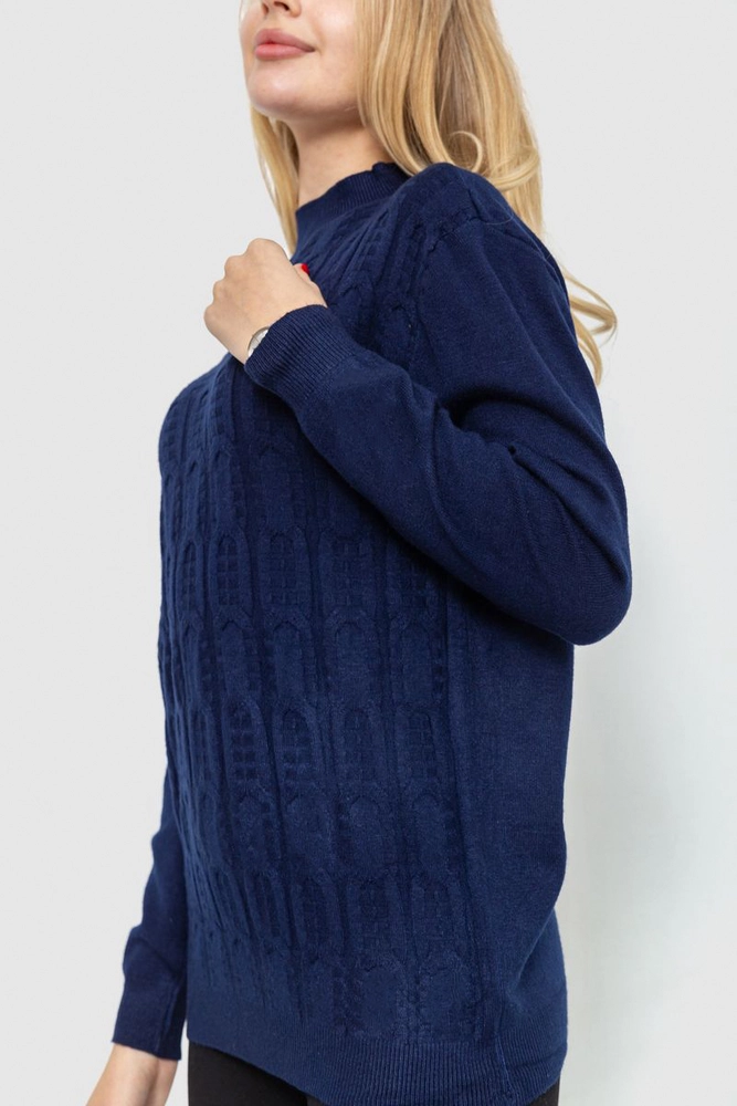 Купити Светр жіночий, колір темно-синій, 221R20PCS4 - Фото №3