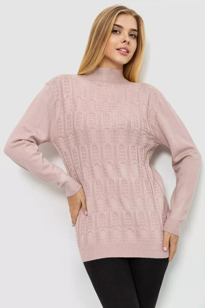 Купити Светр жіночий, колір світло-пудровий, 221R20PCS4 оптом - Фото №1