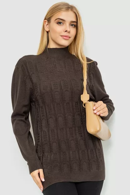 Светр жіночий, колір хакі, 221R20PCS4