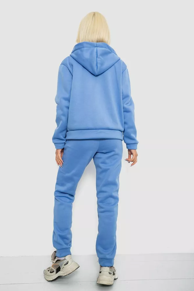 Купить Спортивный костюм женский на флисе, цвет джинс, 257R86 - Фото №4