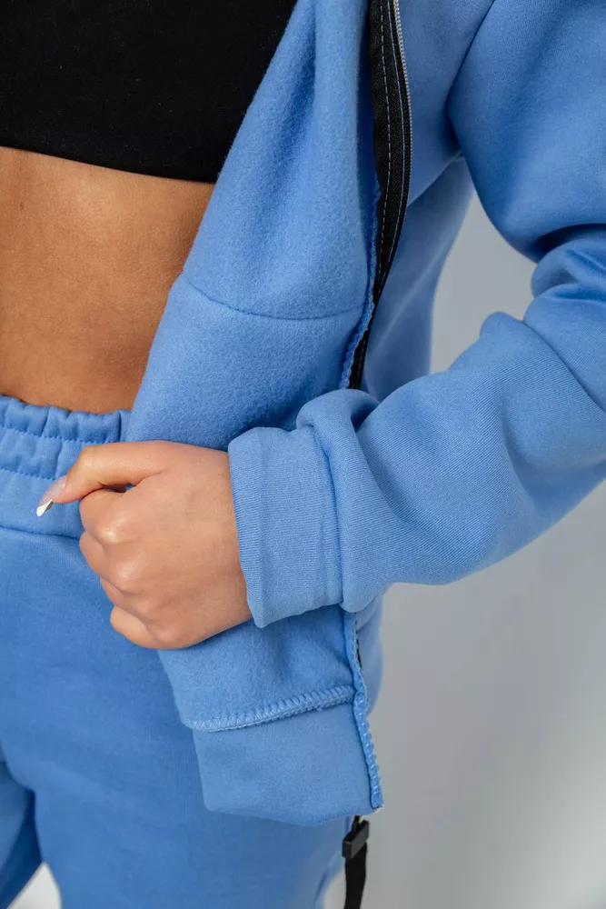 Купить Спортивный костюм женский на флисе, цвет джинс, 257R86 - Фото №5