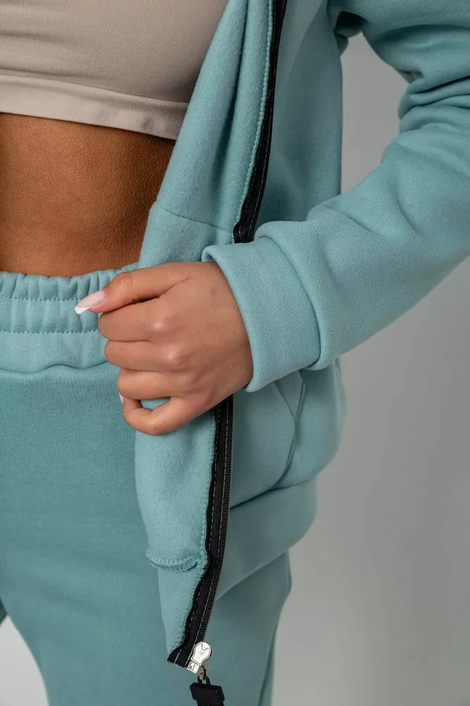 Купить Спортивный костюм женский на флисе, цвет оливковый, 257R86 - Фото №6
