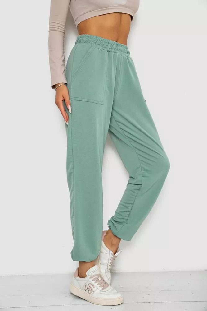 Купити Спортивні штани жіночі  -уцінка, колір оливковий, 238R347-1-U-1 - Фото №3