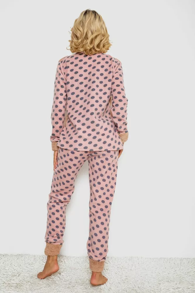 Купить Пижама женская махра  -уценка, цвет бежевый, 238R9362-U - Фото №4