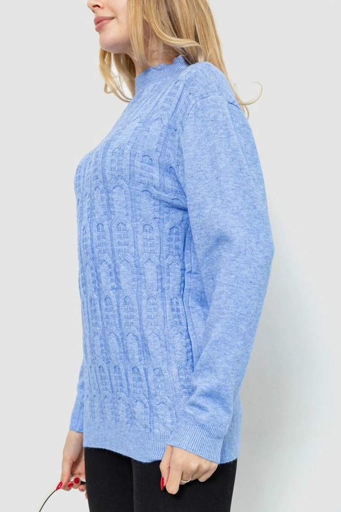 Купити Светр жіночий, колір блакитний, 221R20PCS4 - Фото №3