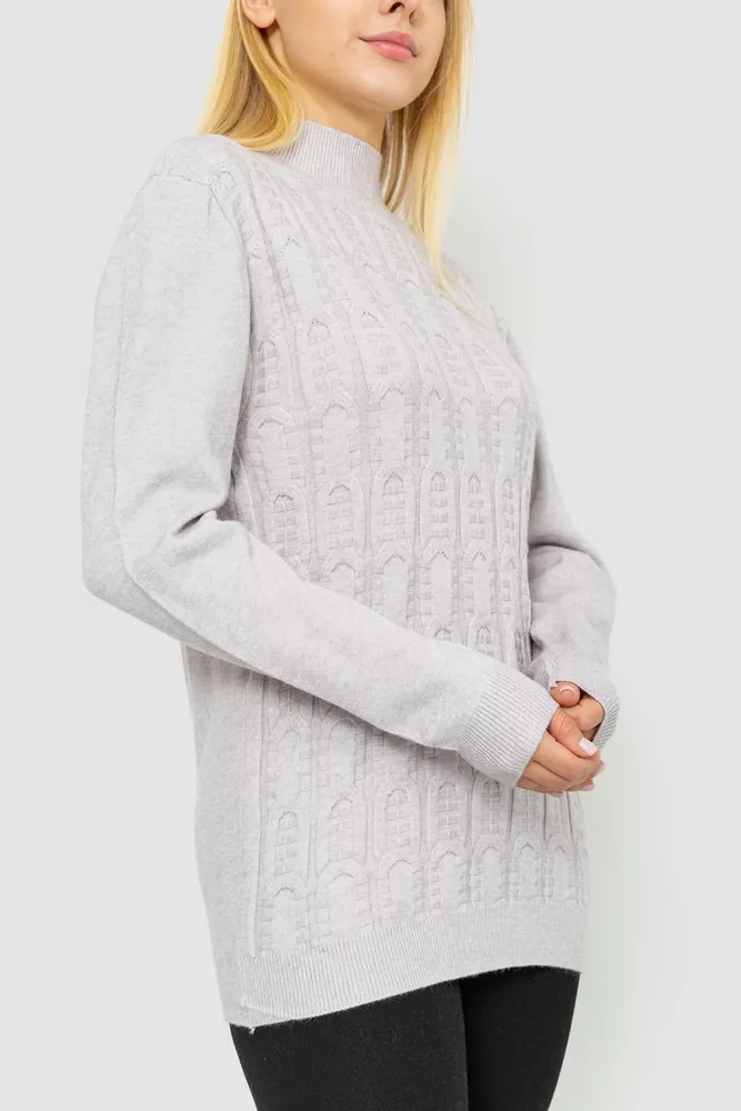 Купити Светр жіночий, колір світло-сірий, 221R20PCS4 оптом - Фото №4