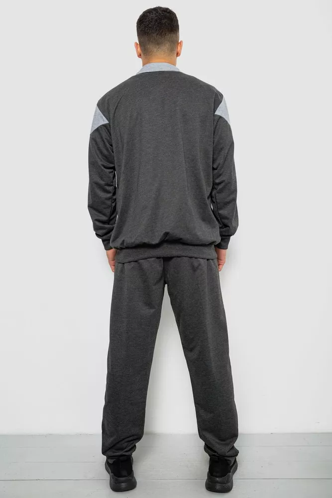 Купити Спортивний костюм чоловічий двонитка, колір сірий, 244RY-961 - Фото №4