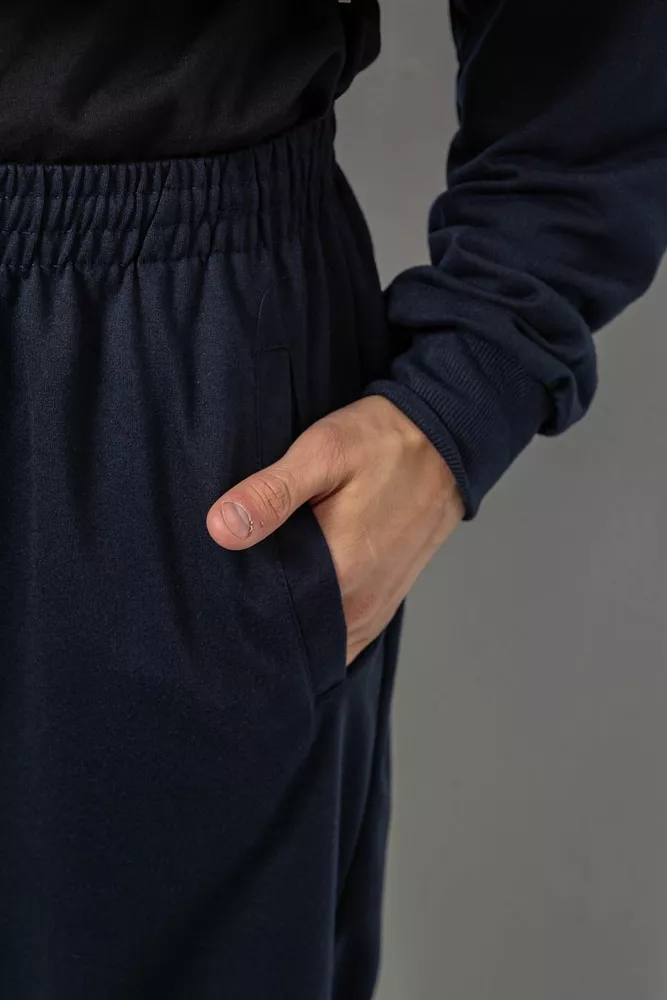 Купити Спортивний костюм чоловічий двонитка, колір синій, 244RY-961 - Фото №6