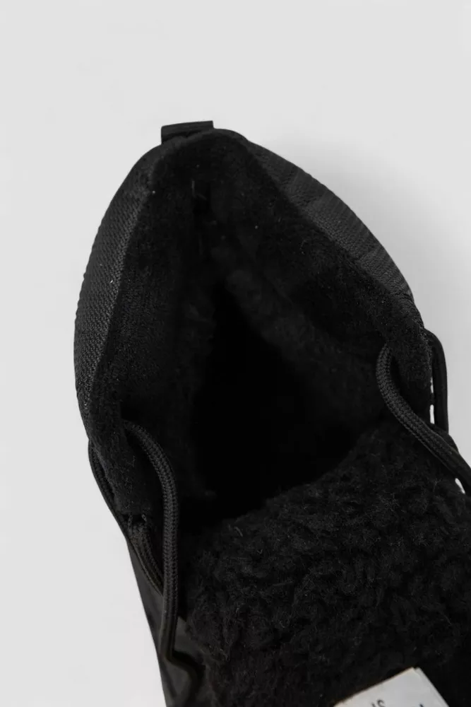 Купити Кросівки жіночі зимові на хутрі, колір чорний, 248RH880 - Фото №6