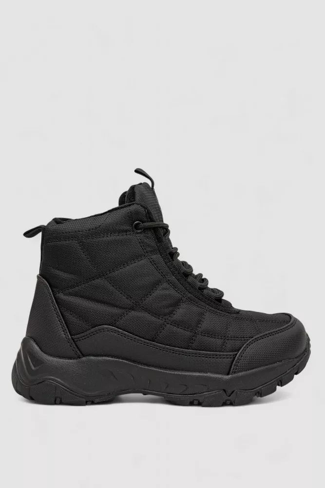 Купити Кросівки жіночі зимові на хутрі, колір чорний, 248RH880 - Фото №1