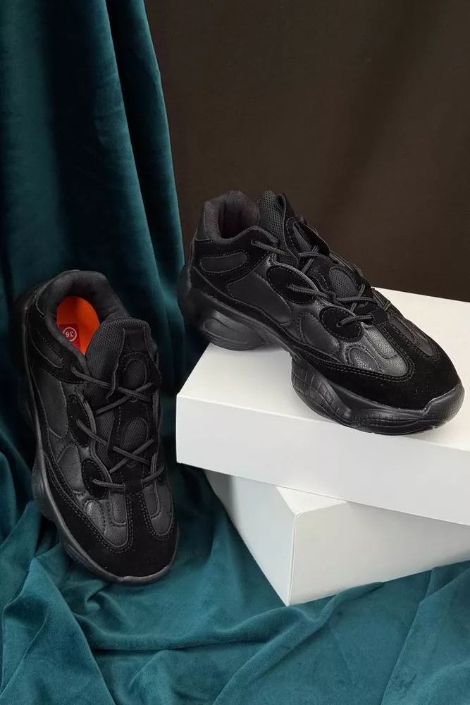 Купить Кроссовки женские, цвет черный, 248RST191 - Фото №3