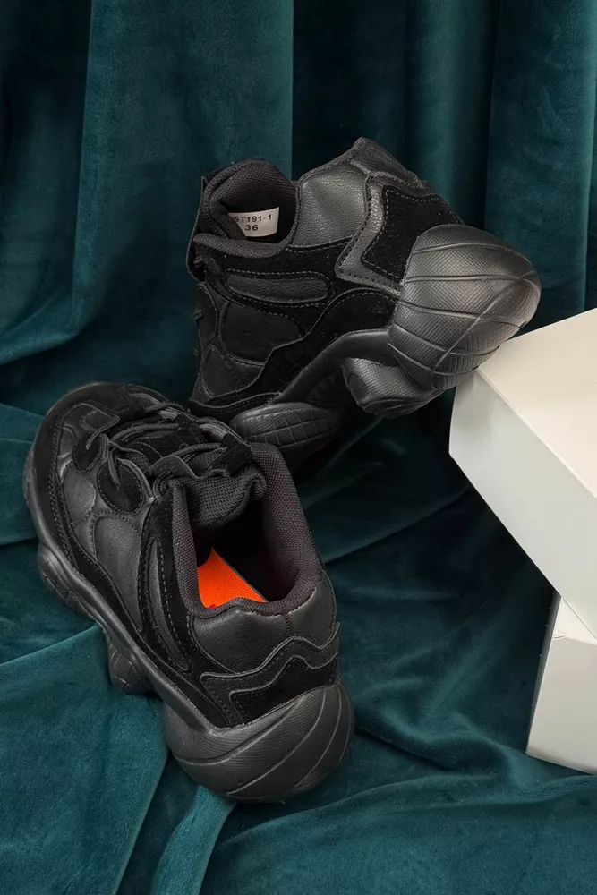 Купить Кроссовки женские, цвет черный, 248RST191 - Фото №4