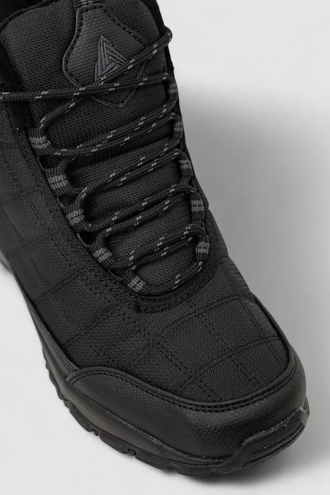 Купить Кроссовки женские зимние на меху, цвет черно-серый, 248RH880 - Фото №2