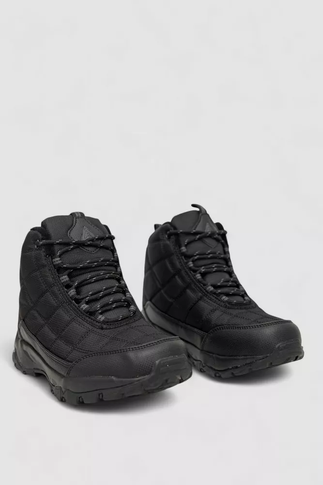 Купить Кроссовки женские зимние на меху, цвет черно-серый, 248RH880 - Фото №3