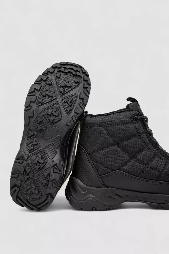 Купить Кроссовки женские зимние на меху, цвет черно-серый, 248RH880 - Фото №5