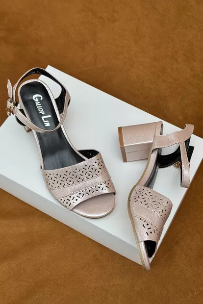 Босоніжки жіночі, колір пудровий, 243RE259