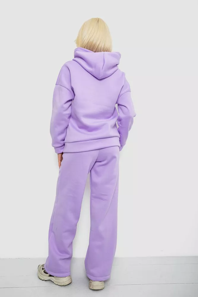 Купить Спортивный костюм женский на флисе, цвет сиреневый, 257R87 - Фото №4