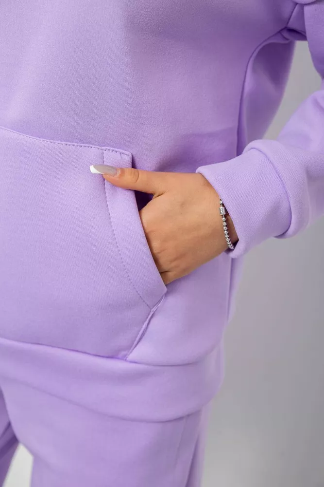 Купить Спортивный костюм женский на флисе, цвет сиреневый, 257R87 - Фото №6