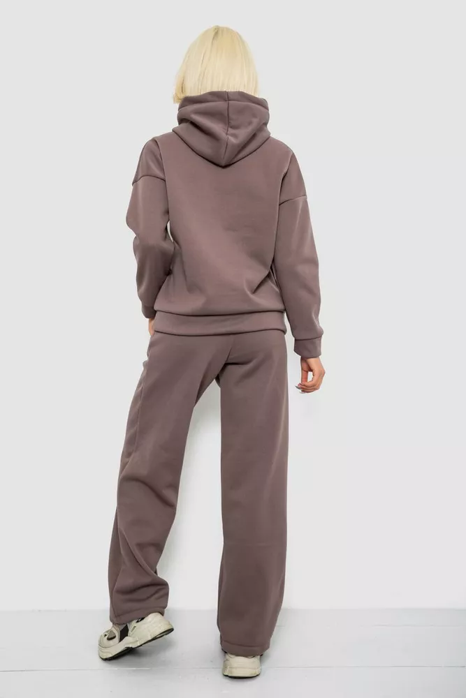 Купить Спортивный костюм женский на флисе, цвет мокко, 257R87 - Фото №4