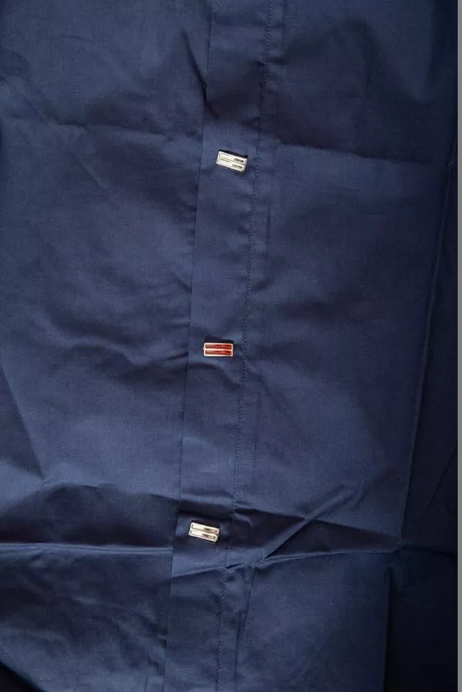 Купить Рубашка мужская однотонная  -уценка, цвет темно-синий, 214R7005-U-2 оптом - Фото №6