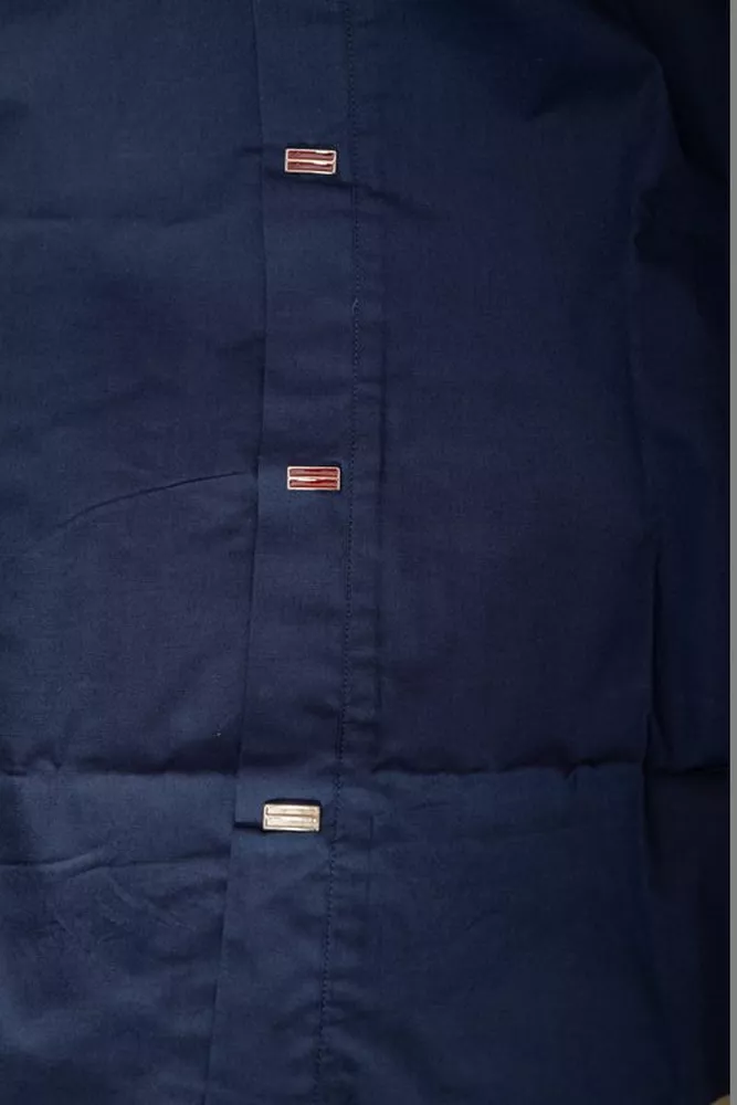 Купить Рубашка мужская однотонная  -уценка, цвет темно-синий, 214R7005-U-5 оптом - Фото №7