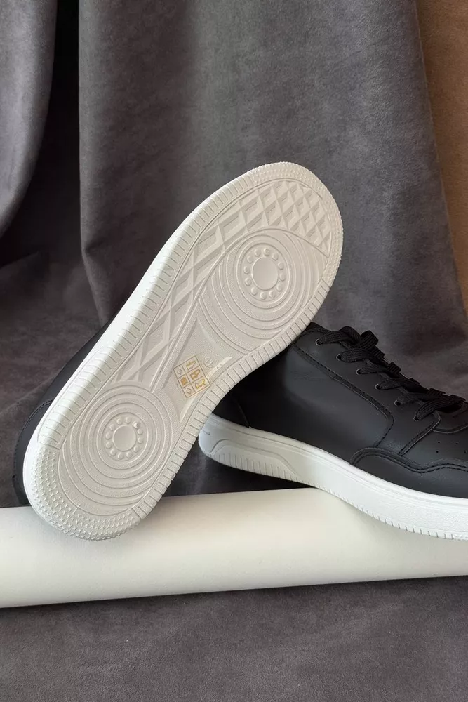 Купить Кеды мужские демисезонные, цвет черно-белый, 248RR153 - Фото №5