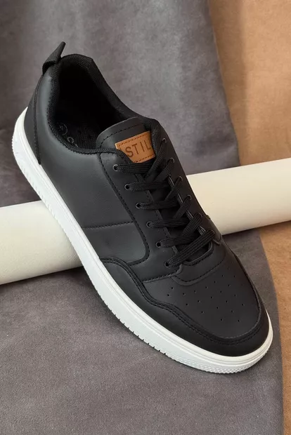 Кеды мужские демисезонные, цвет черно-белый, 248RR153