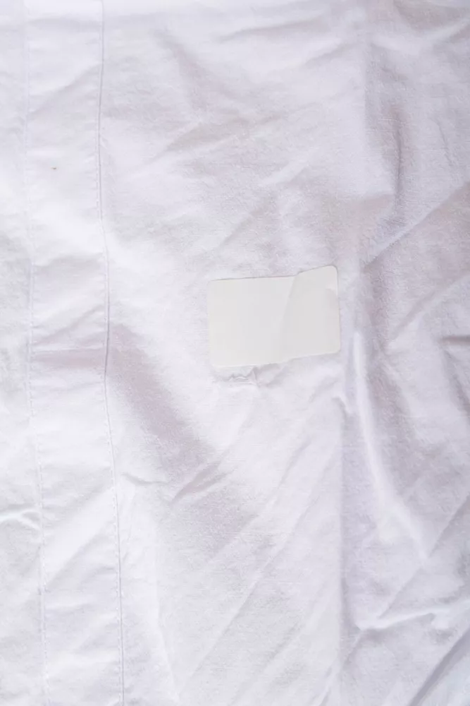 Купити Сорочка чоловіча однотонна  -уцінка, колір білий, 186R2033-U-9 оптом - Фото №7