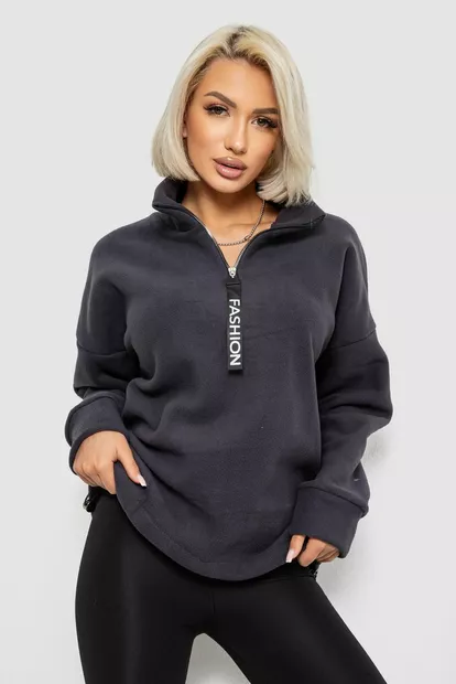 Батник женский на поларфлисе, цвет грифельный, 257R333-5