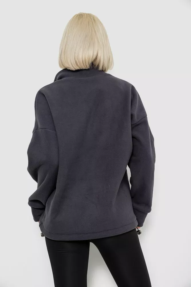 Купить Батник женский на поларфлисе, цвет грифельный, 257R333-5 - Фото №4