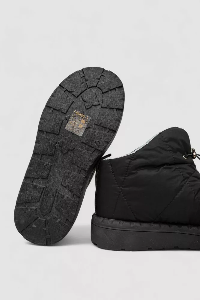 Купити Дутики жіночі зимові на хутрі  -уцінка, колір чорно-сірий, 248RFM400-U-1 - Фото №5