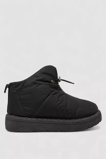 Дутики жіночі зимові на хутрі  -уцінка, колір чорно-сірий, 248RFM400-U-1