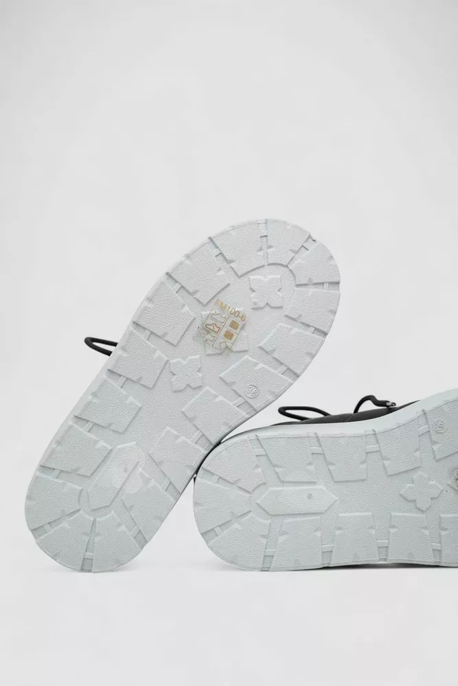 Купить Дутики женские зимнмие на меху, цвет черно-серый, 248RFM100-6 - Фото №5