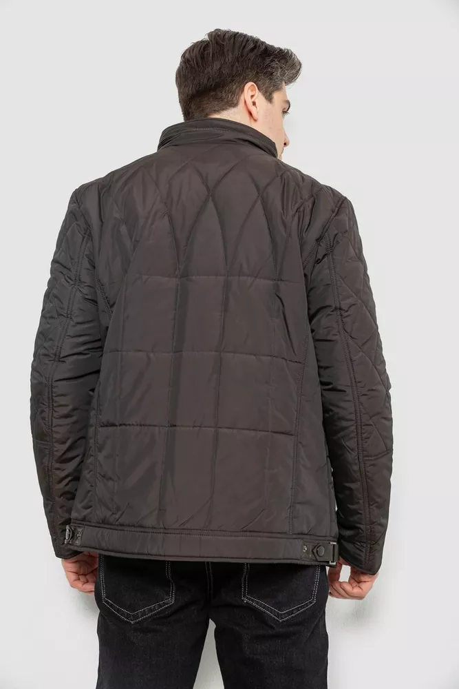 Купить Куртка мужская демисезонная, цвет темно-коричневый, 244RD114 - Фото №4