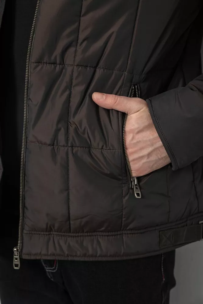 Купить Куртка мужская демисезонная, цвет темно-коричневый, 244RD114 - Фото №5