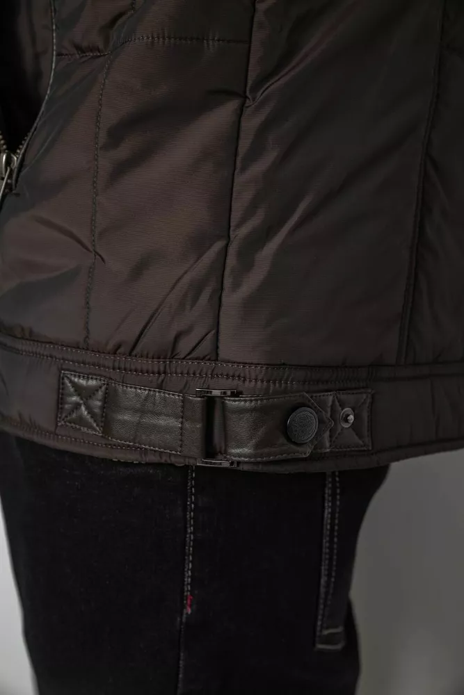 Купить Куртка мужская демисезонная, цвет темно-коричневый, 244RD114 - Фото №6