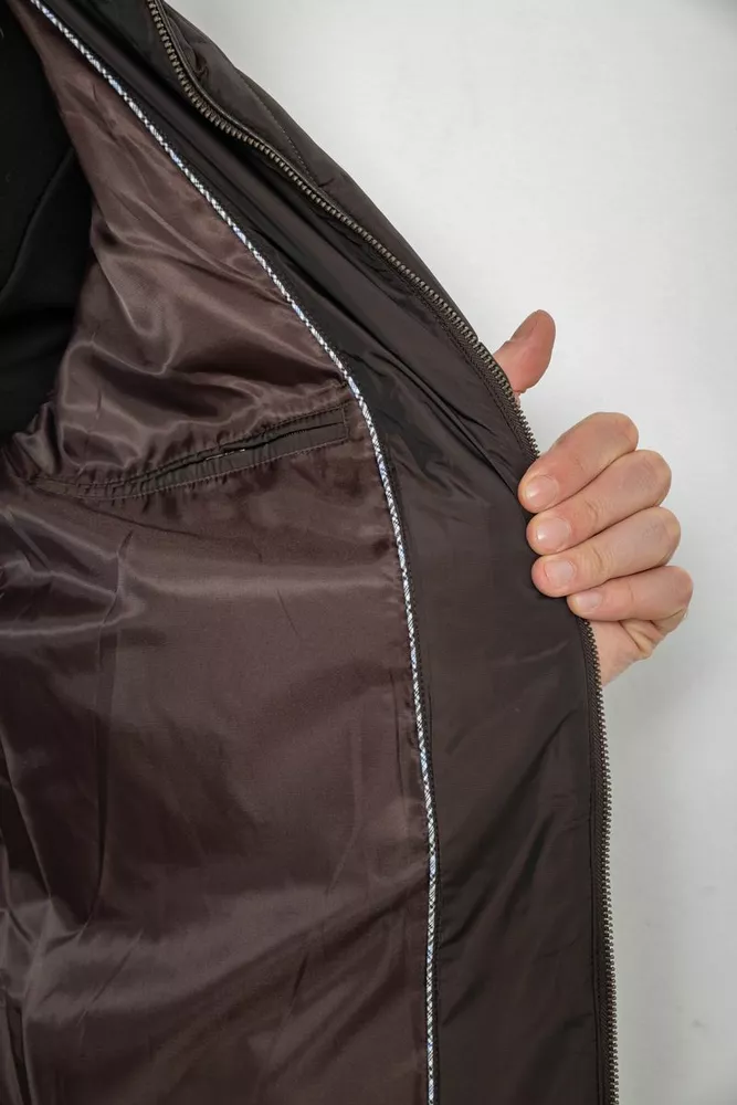 Купить Куртка мужская демисезонная, цвет темно-коричневый, 244RD114 - Фото №7