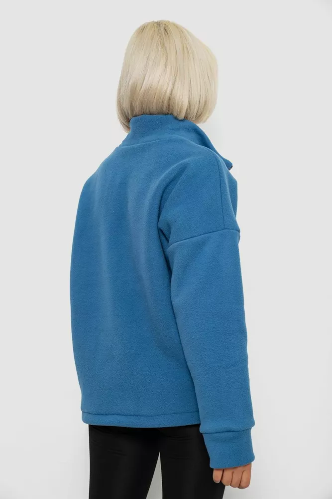 Купить Батник женский на поларфлисе, цвет джинс, 257R333-5 - Фото №4