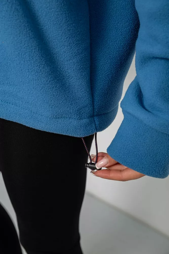 Купить Батник женский на поларфлисе, цвет джинс, 257R333-5 - Фото №6