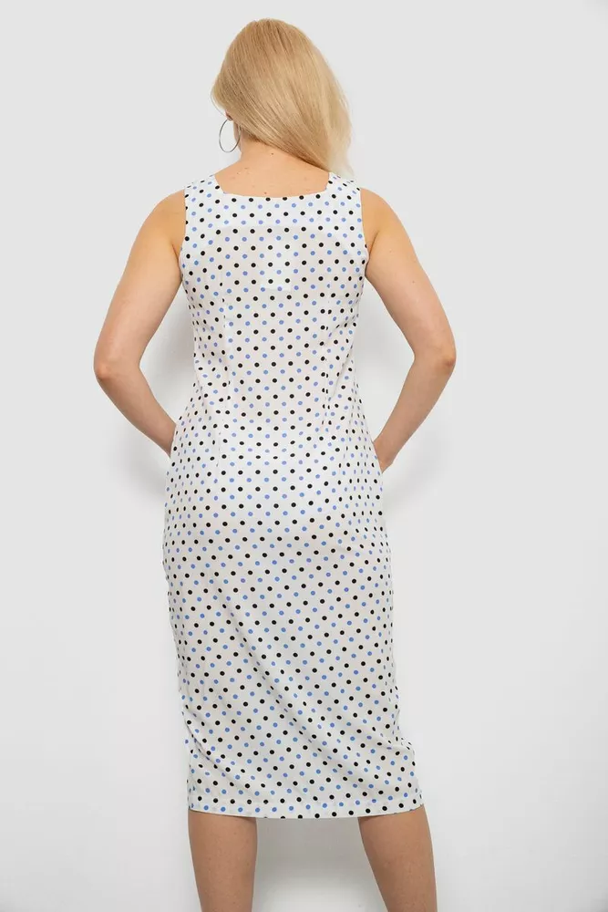 Купить Сарафан женский в горошек, цвет белый, 230R029-1 - Фото №4