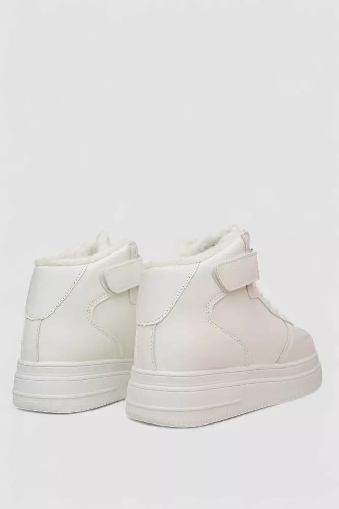 Купити Кросівки жіночі зимові, колір білий, 248RBB08 - Фото №4