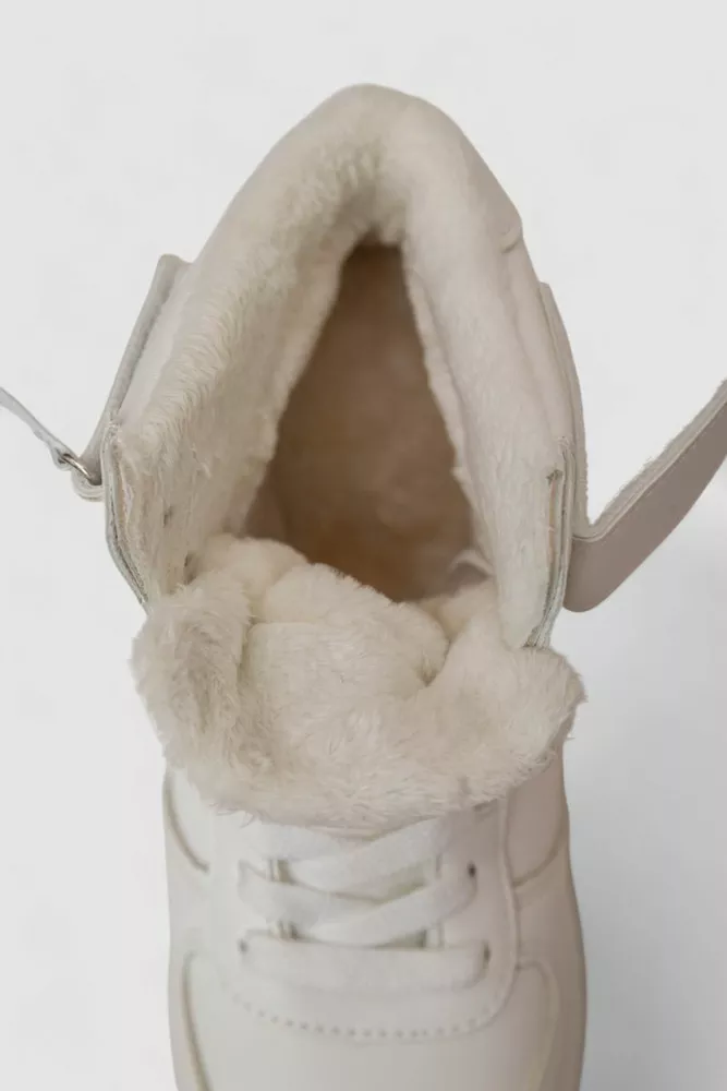 Купити Кросівки жіночі зимові, колір білий, 248RBB08 - Фото №6